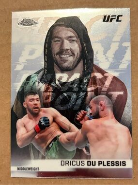 Dricus Du Plessis 2026 Topps Chrome MMA UFC Card